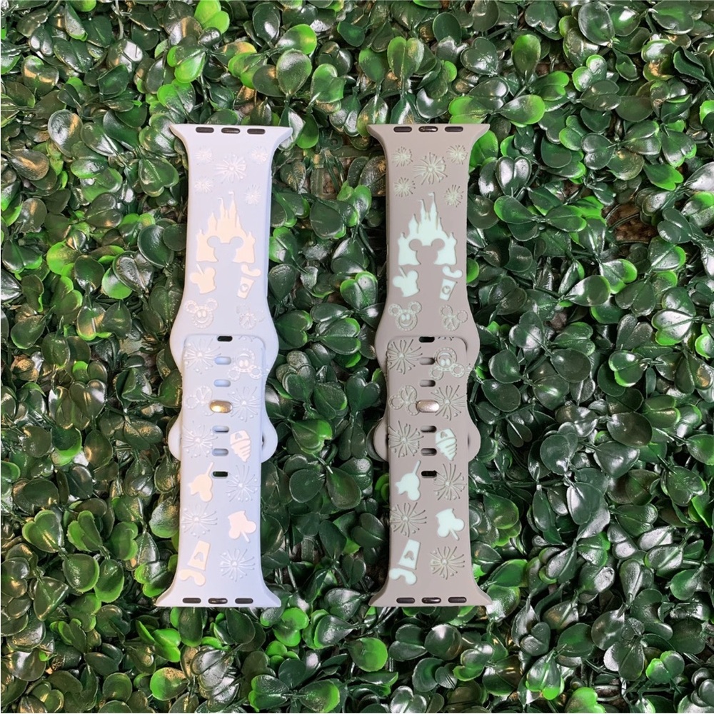 Disney Parks Themed  Silicone Watch Bands for Apple Smart Watch 42/44/45/49mm